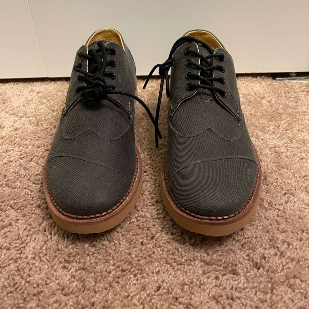 TOMS Ash Aviator Twill Men’s Brogues (size 10.5) NWOT